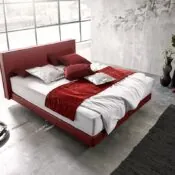bed in hotel